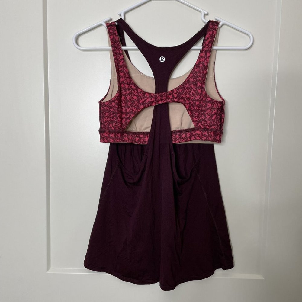 Women’s / Teen’s Lululemon All Sport Support Tank Bordeaux Size 6 - Picture 5 of 5